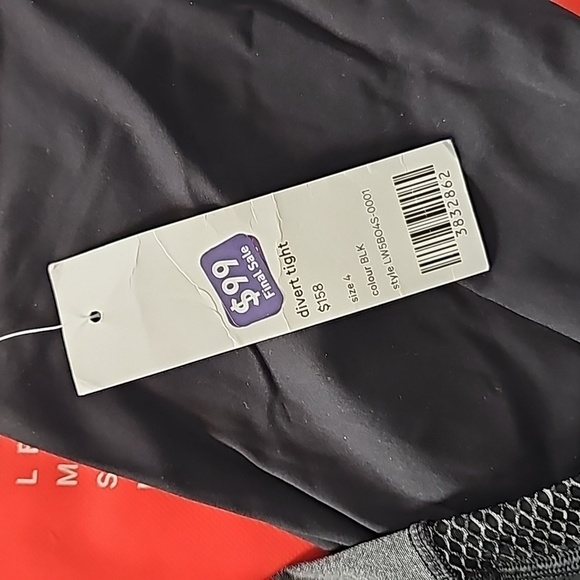 * NWT LULULEMON Inspire Tight Heathered Black/Black SIZE 4 - Picture 2 of 4